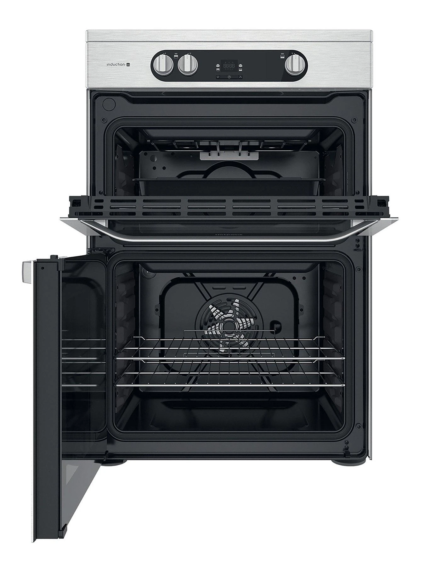 Hotpoint HDM67I9H2CX 60cm Wide Double Oven Electric Cooker With Induction Hob - Stainless Steel 4 Hotpoint HDM67I9H2CX 60cm Wide Double Oven Electric Cooker With Induction Hob - Stainless Steel - Image 2