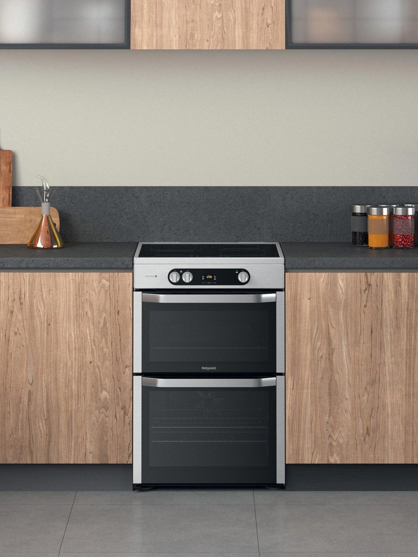 Hotpoint HDM67I9H2CX 60cm Wide Double Oven Electric Cooker With Induction Hob - Stainless Steel 5 Hotpoint HDM67I9H2CX 60cm Wide Double Oven Electric Cooker With Induction Hob - Stainless Steel - Image 3