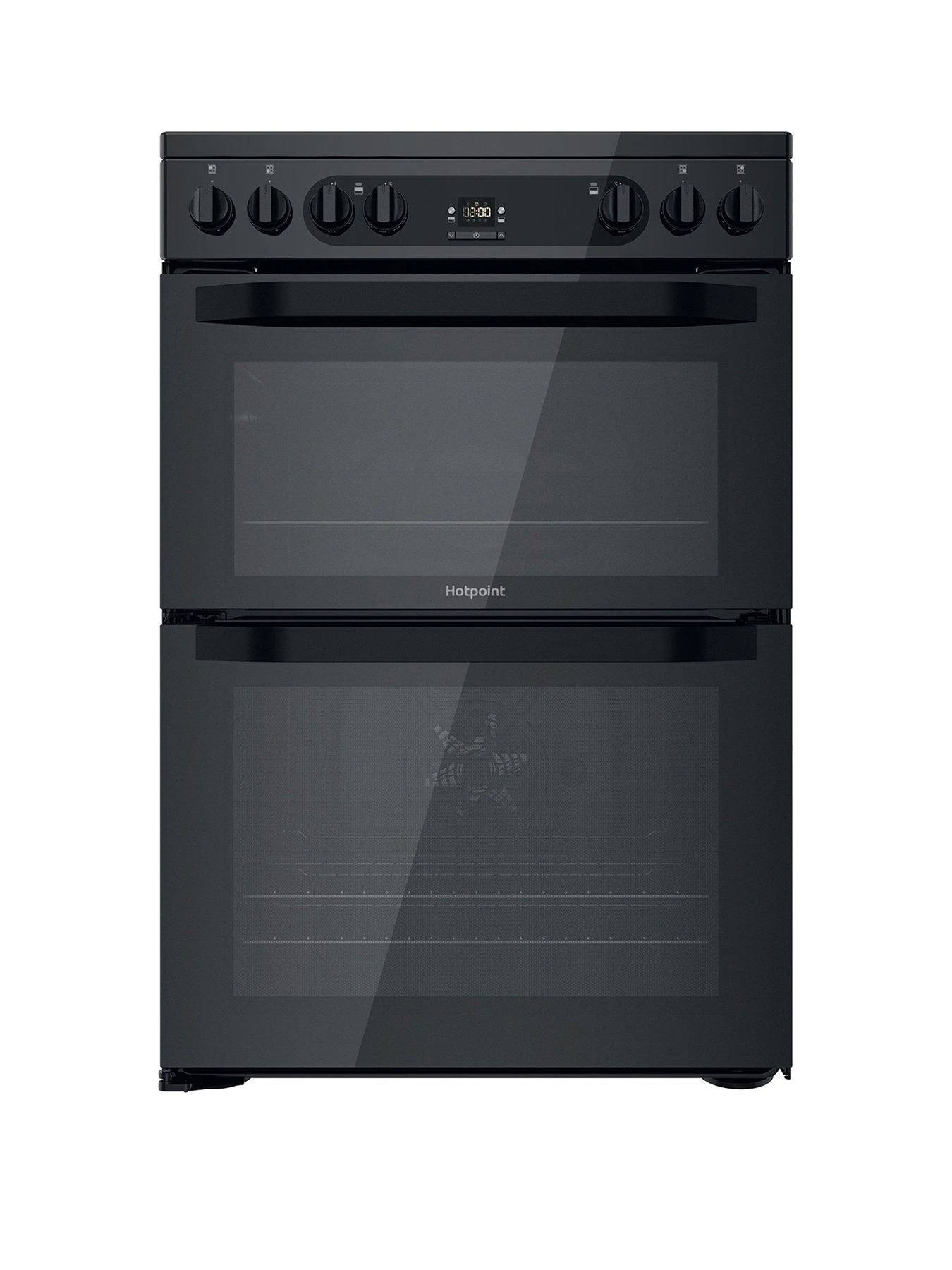 Hotpoint HDM67V92HCB 60cm Wide Double Oven Electric Cooker With Ceramic Hob - Black 3 Hotpoint HDM67V92HCB 60cm Wide Double Oven Electric Cooker With Ceramic Hob - Black