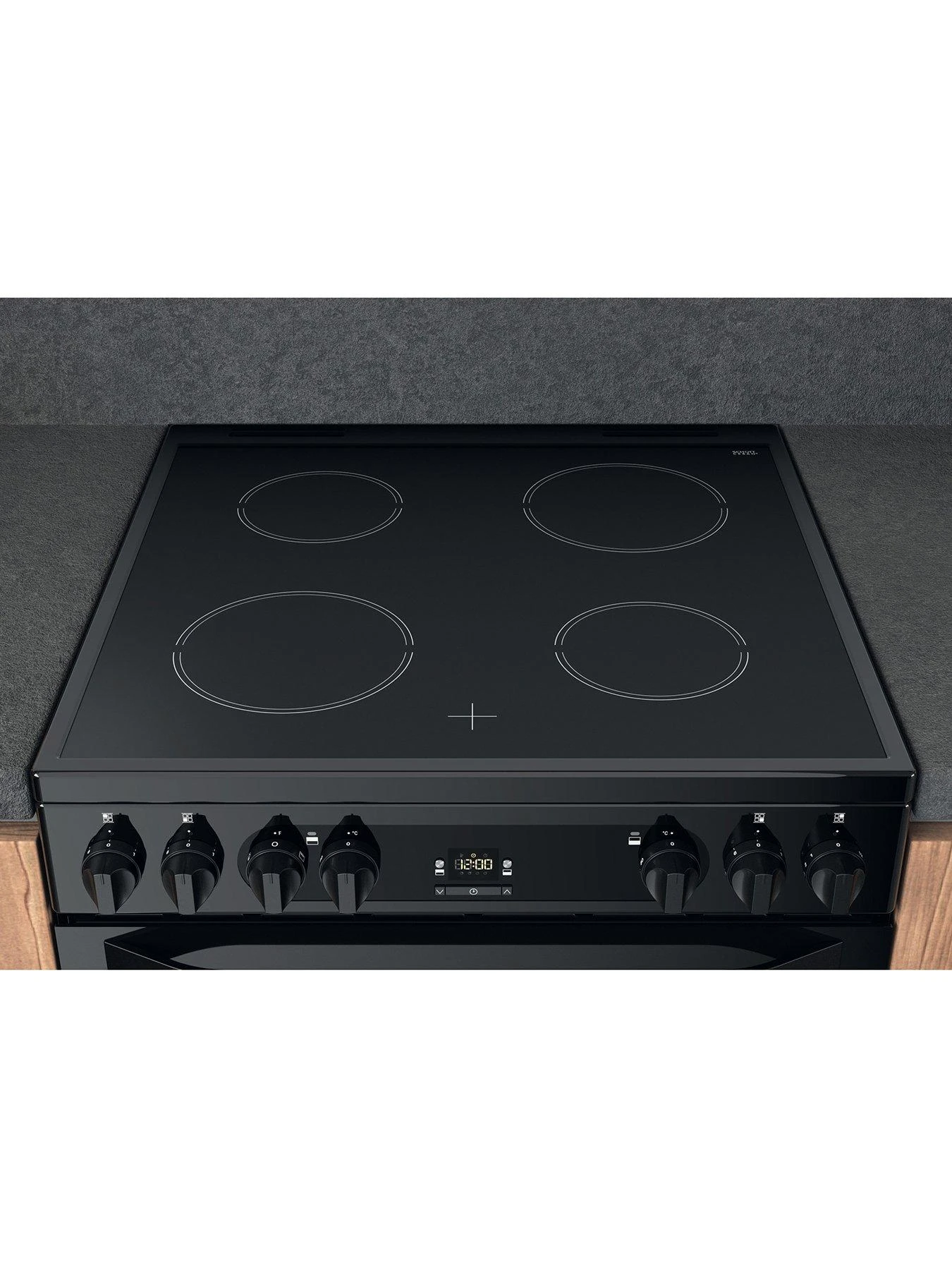 Hotpoint HDM67V92HCB 60cm Wide Double Oven Electric Cooker With Ceramic Hob - Black 7 Hotpoint HDM67V92HCB 60cm Wide Double Oven Electric Cooker With Ceramic Hob - Black - Image 5