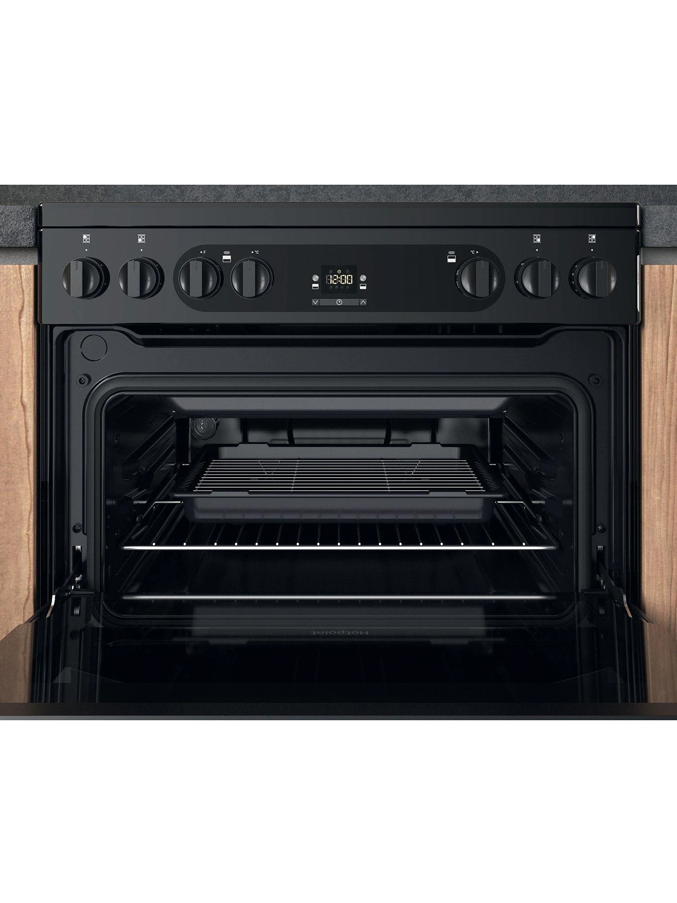Hotpoint HDM67V92HCB 60cm Wide Double Oven Electric Cooker With Ceramic Hob - Black 8 Hotpoint HDM67V92HCB 60cm Wide Double Oven Electric Cooker With Ceramic Hob - Black - Image 6
