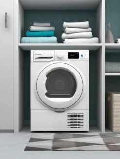 Indesit I3D81WUK 8kg Load Freestanding Condenser Tumble Dryer -Appliance Pro T767H SQ3 0000000013 WHITE SLd1