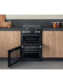 Hotpoint HDM67G9C2CSB Freestanding Dual Fuel Double Oven Cooker -Appliance Pro T7693 SQ4 0000000004 BLACK SLd2