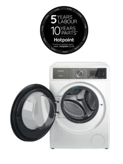 Hotpoint H8W946WBUK 9kg Load, 1400rpm Spin Washing Machine - White -Appliance Pro T76CK SQ2 0000000013 WHITE SLd