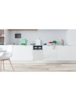 Indesit DSIO3T224EZUKN 10-Place Slimline Integrated Dishwasher - Silver -Appliance Pro T7CK7 SQ3 0000000035 SILVER SLd1