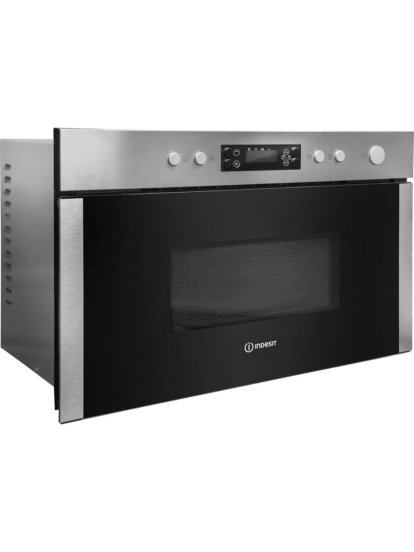Indesit MWI5213IX 60cm Wide Built-in Microwave With Grill - Stainless Steel 4 Indesit MWI5213IX 60cm Wide Built-in Microwave With Grill - Stainless Steel - Image 2