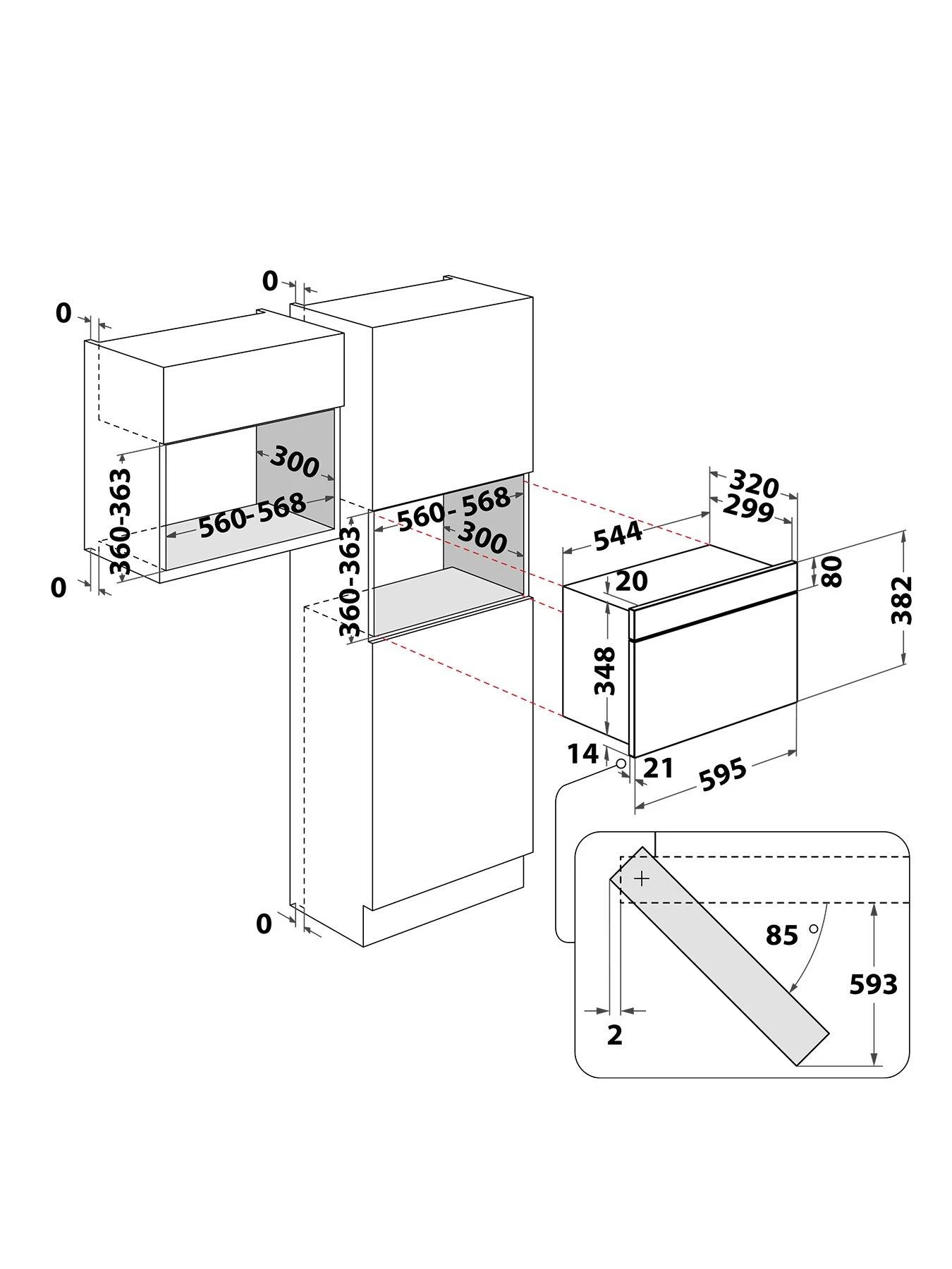 Indesit MWI5213IX 60cm Wide Built-in Microwave With Grill - Stainless Steel 9 Indesit MWI5213IX 60cm Wide Built-in Microwave With Grill - Stainless Steel - Image 7
