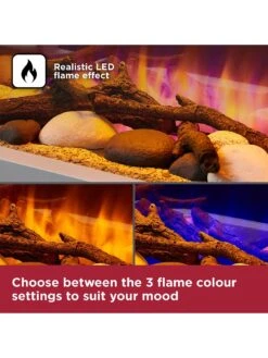 Black & Decker Portable Stove - White Wooden Cabinet With Chimney -Appliance Pro T7DFW SQ3 0000000013 WHITE SLd1