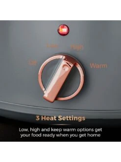 Tower Cavaletto Slow Cooker 3.5l - Grey -Appliance Pro T7EWY SQ5 0000000005 GREY SLd3