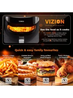 Tower Vortx Vizion 7L Manual Air Fryer -Appliance Pro T7F3V SQ5 0000000099 N A SLd1
