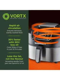 Tower T17086 Vortx 5-in-1 Air Fryer And Grill With Crisper 5.6L - Black 11 Tower T17086 Vortx 5-in-1 Air Fryer And Grill With Crisper 5.6L - Black -Appliance Pro T7F3Y SQ4 0000000099 N A SLd2