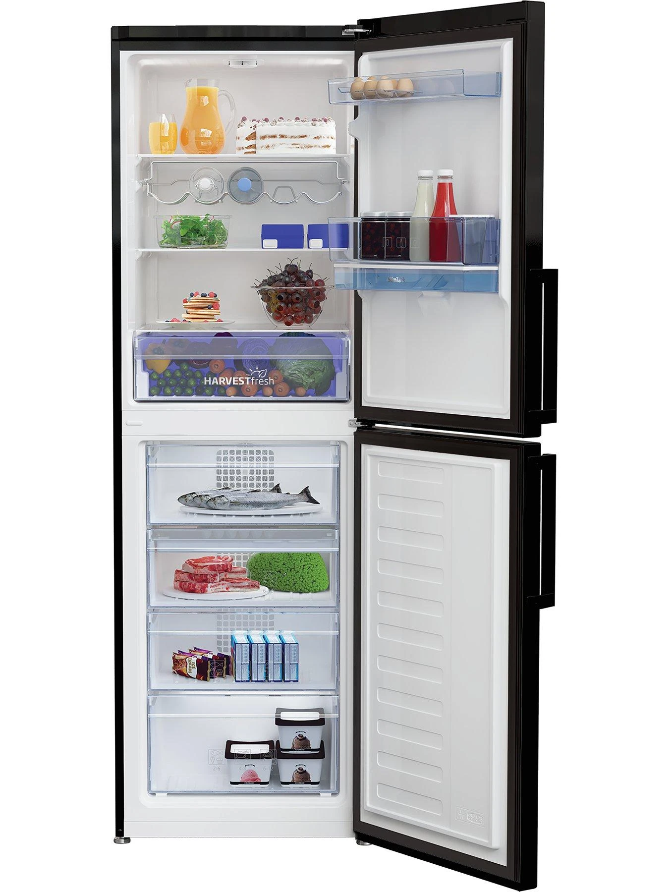 Beko CFP3691DVB HarvestFresh Fridge Freezer With Water Dispenser, Black 7 Beko CFP3691DVB HarvestFresh Fridge Freezer With Water Dispenser, Black - Image 5