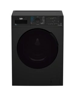 Beko WDL742431B 7kg Wash, 4kg Dry, 1200 Spin Washer Dryer, Black