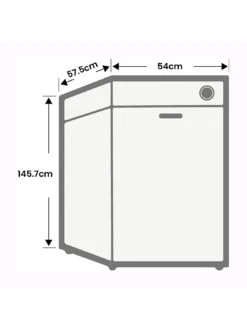 Beko LSG3545W 55cm Wide Freestanding Tall Larder - White -Appliance Pro T7XVL SQ7 0000000013 WHITE ICf