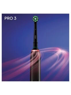 Oral B Oral-B Pro 3 - 3500 Cross Action - Black Electric Toothbrush Designed By Braun + Bonus Travel Case -Appliance Pro T9AJP SQ4 0000000088 NO COLOR SLd1