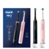 Oral B Oral-B Pro 3 - 3900 Cross Action - Black & Pink Electric Toothbrushes Designed By Braun -Appliance Pro T9AJR SQ1 0000000088 NO COLOR SLf