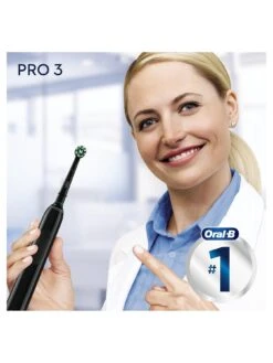 Oral B Oral-B Pro 3 - 3900 Cross Action - Black & Pink Electric Toothbrushes Designed By Braun 11 Oral B Oral-B Pro 3 - 3900 Cross Action - Black & Pink Electric Toothbrushes Designed By Braun -Appliance Pro T9AJR SQ5 0000000088 NO COLOR SLd2