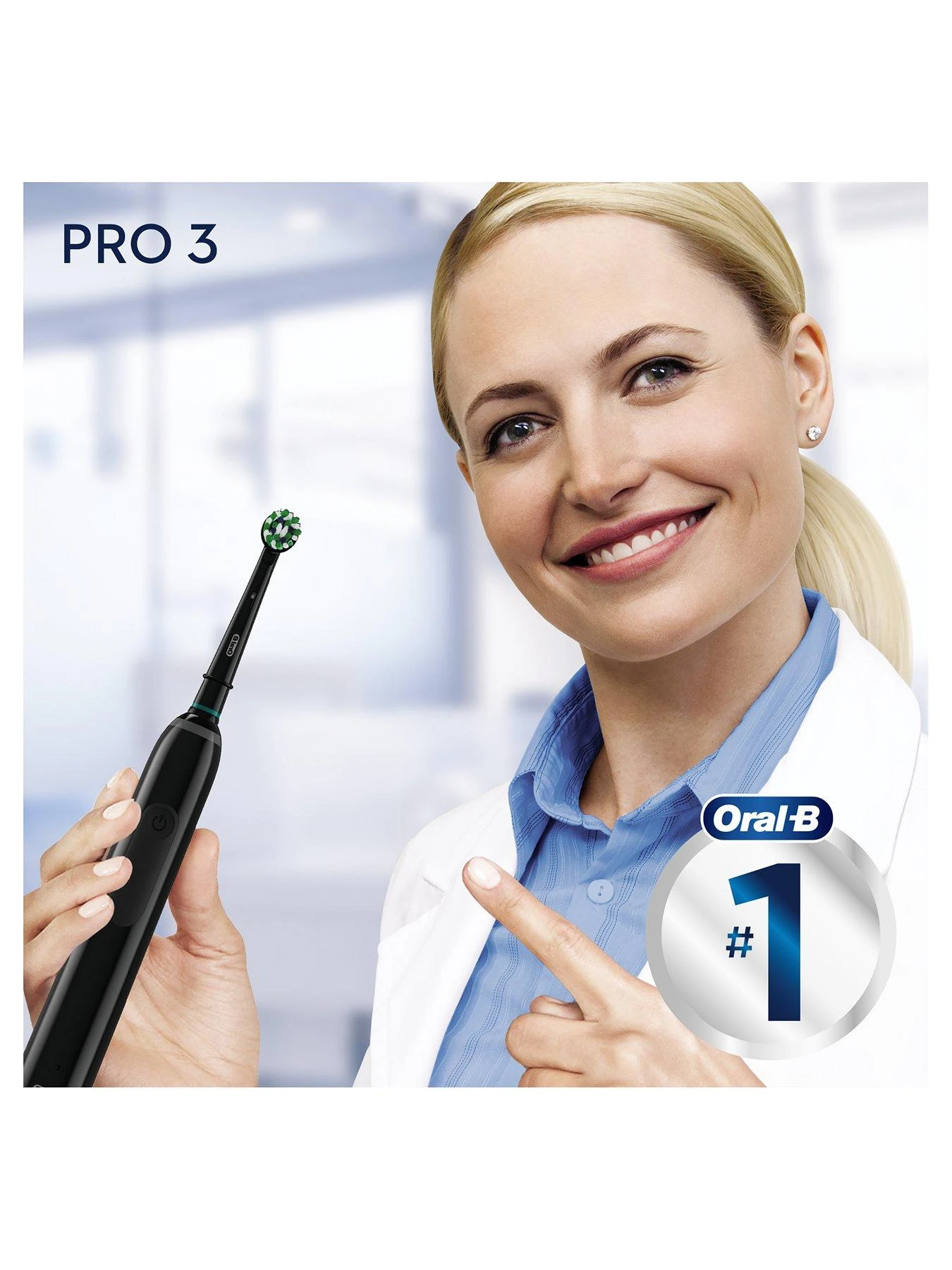 Oral B Oral-B Pro 3 - 3900 Cross Action - Black & Pink Electric Toothbrushes Designed By Braun 7 Oral B Oral-B Pro 3 - 3900 Cross Action - Black & Pink Electric Toothbrushes Designed By Braun - Image 5