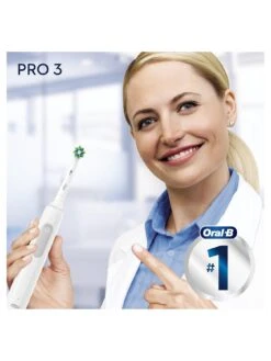 Oral B Oral-B Pro 3 - 3000 Cross Action - White Electric Toothbrush Designed By Braun -Appliance Pro T9AK4 SQ5 0000000088 NO COLOR SLd2