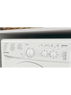 Indesit IWC81283WUKN 8kg Load, 1200 Spin Washing Machine - White -Appliance Pro TCT63 SQ5 0000000013 WHITE SLd3