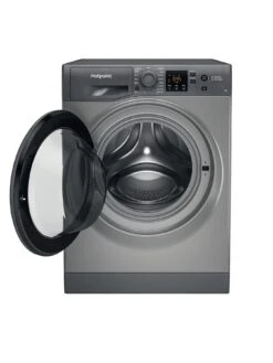 Hotpoint NSWM743UGGUKN 7kg Load, 1400 Spin Washing Machine - Graphite -Appliance Pro TCT6C SQ2 0000000527 GRAPHITE SLd