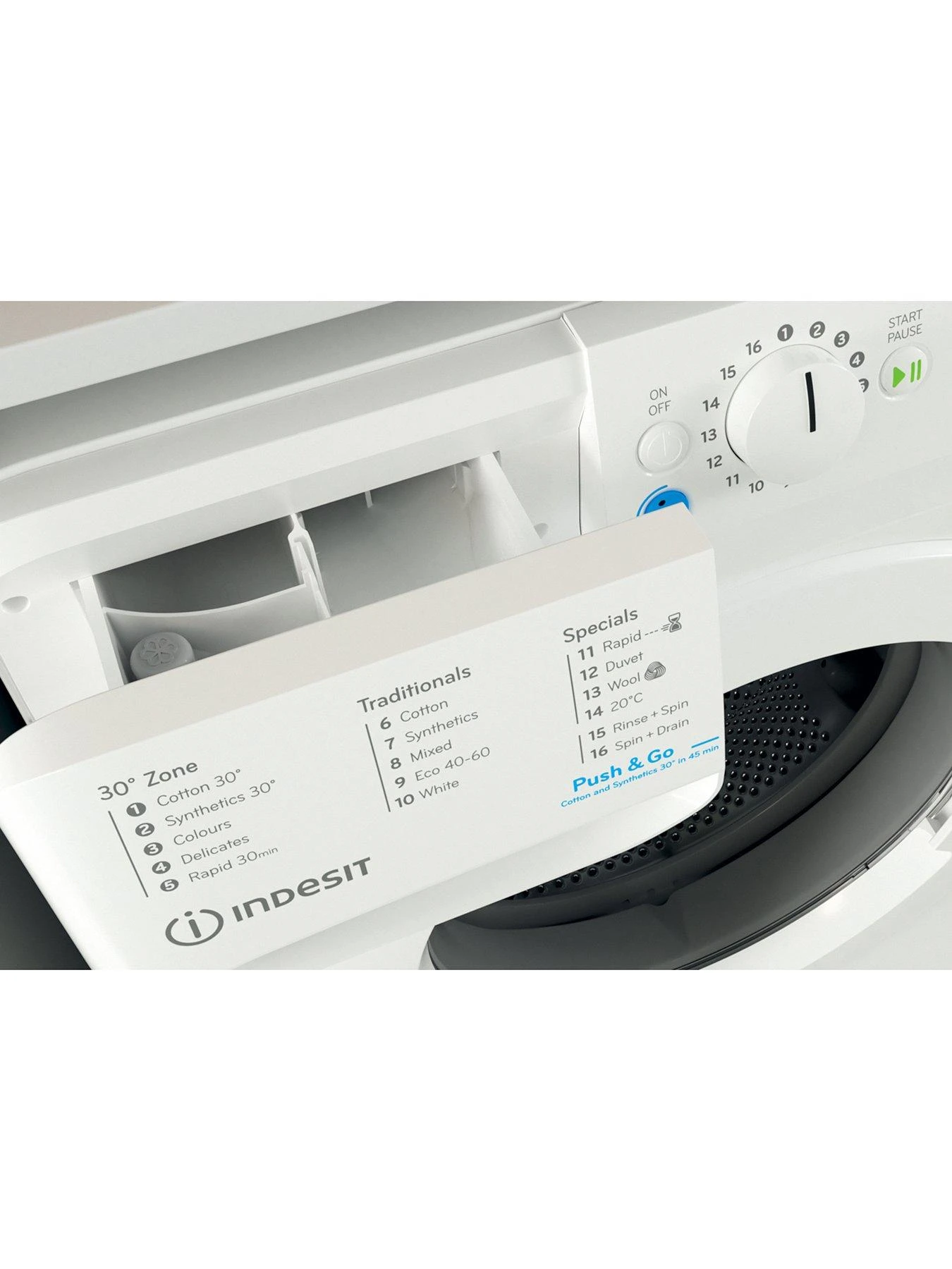 Indesit Innex BWA81485XWUKN 8kg Load, 1400 Spin Washing Machine - White 7 Indesit Innex BWA81485XWUKN 8kg Load, 1400 Spin Washing Machine - White - Image 5