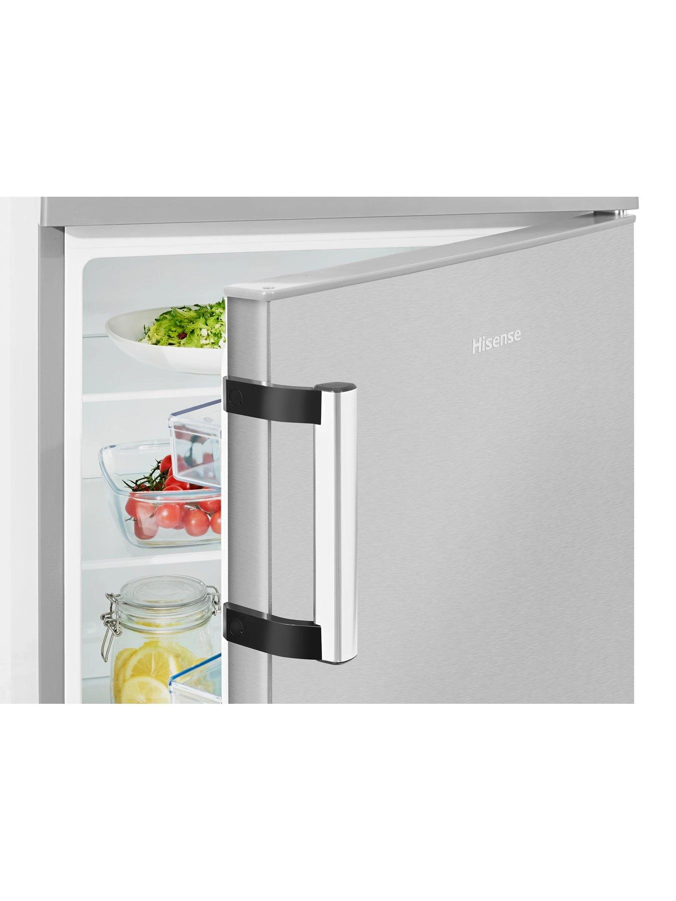 Hisense RL170D4BC2E 55cm Wide Under Counter Fridge Larder - Stainless Steel Look 4 Hisense RL170D4BC2E 55cm Wide Under Counter Fridge Larder - Stainless Steel Look - Image 2