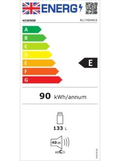 Hisense RL170D4BC2E 55cm Wide Under Counter Fridge Larder - Stainless Steel Look 13 Hisense RL170D4BC2E 55cm Wide Under Counter Fridge Larder - Stainless Steel Look -Appliance Pro TH7TW SQ6 0000000166 STAINLESS STEEL SLd4