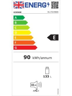 Hisense RL170D4BW2E 55cm Wide Under-Counter Fridge - White 13 Hisense RL170D4BW2E 55cm Wide Under-Counter Fridge - White -Appliance Pro TH7TX SQ6 0000000013 WHITE SLd4