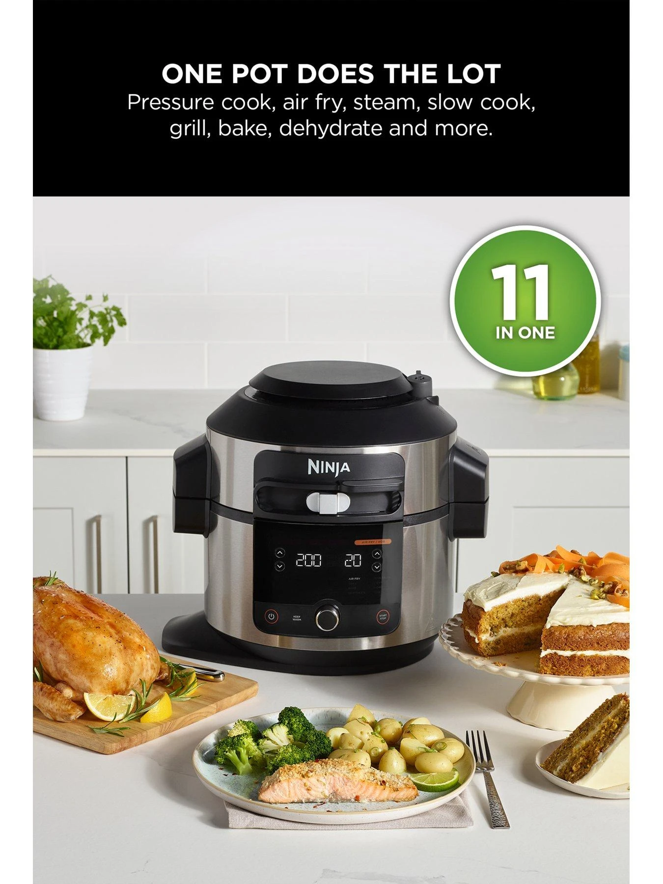 NINJA Foodi 11-in-1 SmartLid Multi-Cooker 6L OL550UK 5 NINJA Foodi 11-in-1 SmartLid Multi-Cooker 6L OL550UK - Image 3