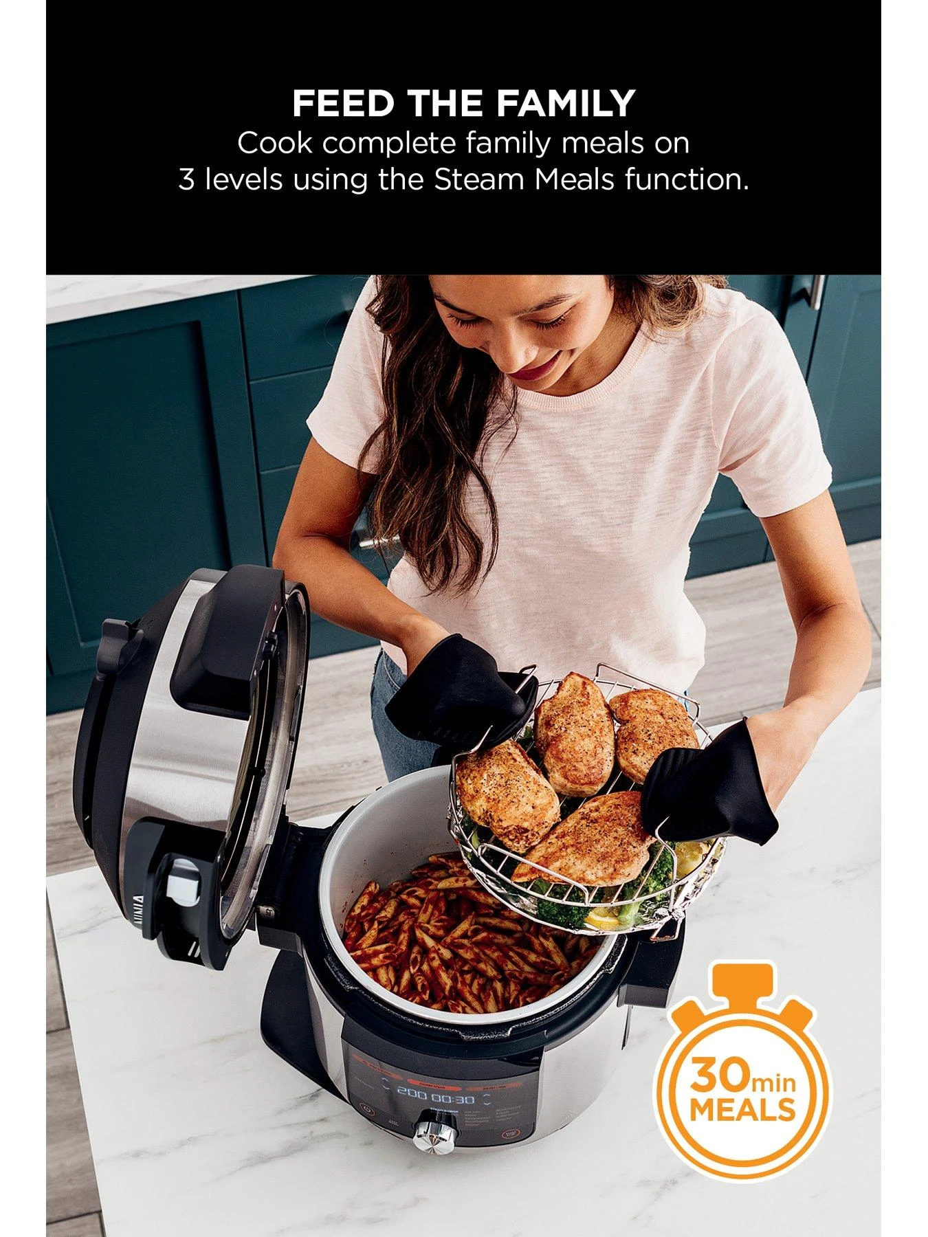 NINJA Foodi MAX 15-in-1 SmartLid Multi-Cooker With Smart Cook System 7.5L OL750UK 6 NINJA Foodi MAX 15-in-1 SmartLid Multi-Cooker With Smart Cook System 7.5L OL750UK - Image 4