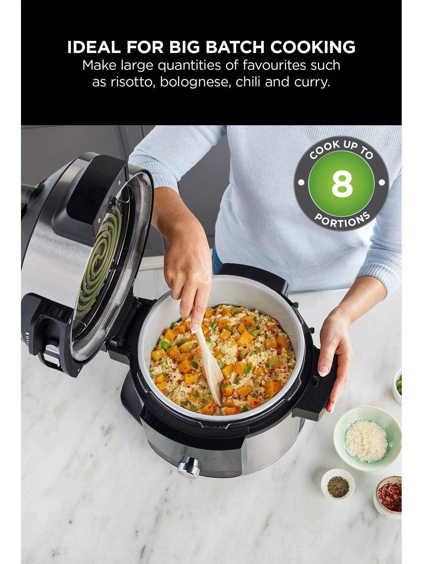 NINJA Foodi MAX 15-in-1 SmartLid Multi-Cooker With Smart Cook System 7.5L OL750UK 7 NINJA Foodi MAX 15-in-1 SmartLid Multi-Cooker With Smart Cook System 7.5L OL750UK - Image 5