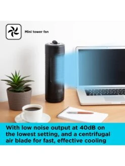 Black & Decker 12" Mini Capsule Tower Fan 10 Black & Decker 12" Mini Capsule Tower Fan -Appliance Pro TKP9Y SQ3 0000000099 N A SLd1