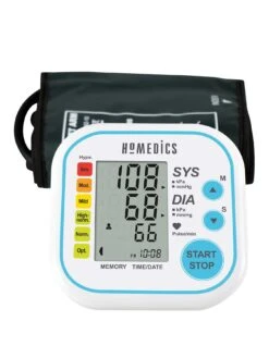 Homedics Automatic Arm BPM- Hypertension Indicator, Irregular Heartbeat &  Hypertension Detection