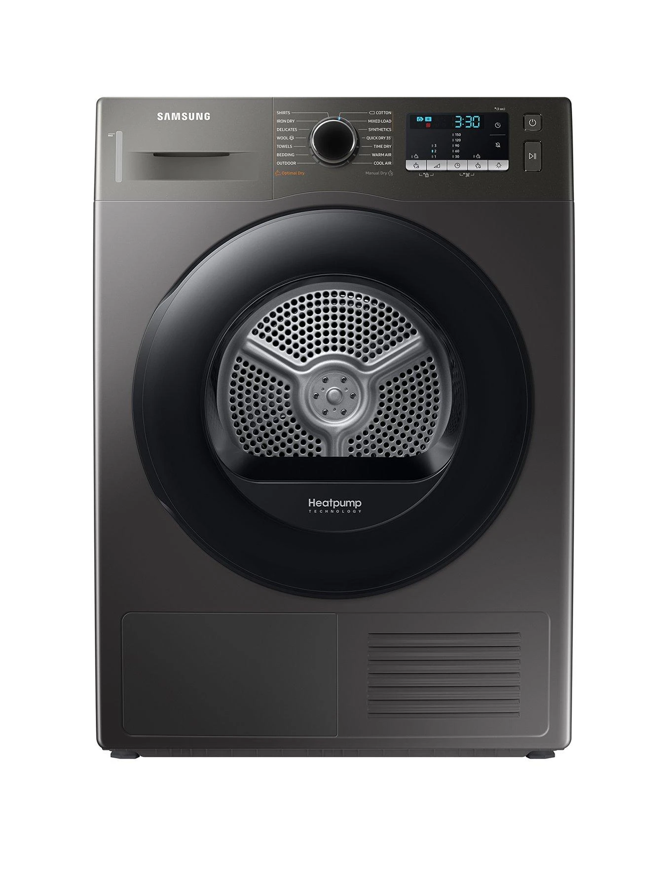 Samsung Series 5 DV90TA040AX/EU OptimalDry™ Heat Pump Tumble Dryer - 9kg Load A++ Rated – Graphite 3 Samsung Series 5 DV90TA040AX/EU OptimalDry™ Heat Pump Tumble Dryer - 9kg Load A++ Rated – Graphite
