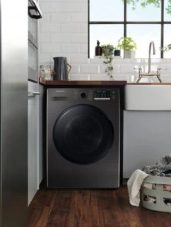 Samsung Series 5 WD90TA046BX/EU With Ecobubble™ 9kg Wash, 6kg Dry, 1400 Rpm Spin Washer Dryer, E Rated - Graphite -Appliance Pro TLGDX SQ3 0000000527 GRAPHITE SLd1