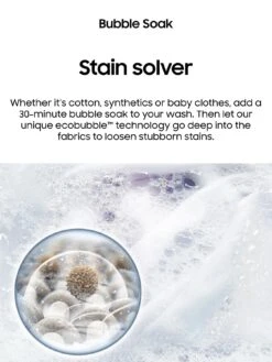 Samsung Series 5 WD90TA046BX/EU With Ecobubble™ 9kg Wash, 6kg Dry, 1400 Rpm Spin Washer Dryer, E Rated - Graphite -Appliance Pro TLGDX SQ6 0000000527 GRAPHITE SLd4