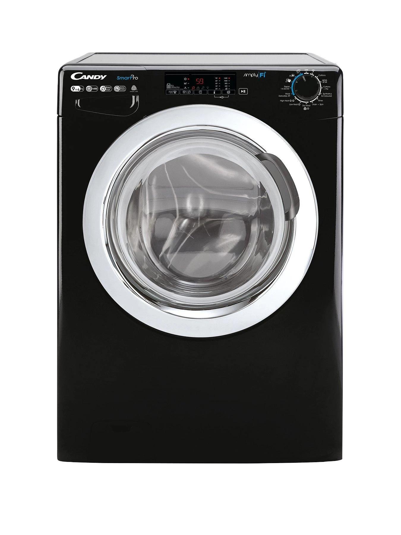 Candy Smart Pro 9kg Wash, 6kg Dry, 1400 Spin Washer Dryer - Black 3 Candy Smart Pro 9kg Wash, 6kg Dry, 1400 Spin Washer Dryer - Black