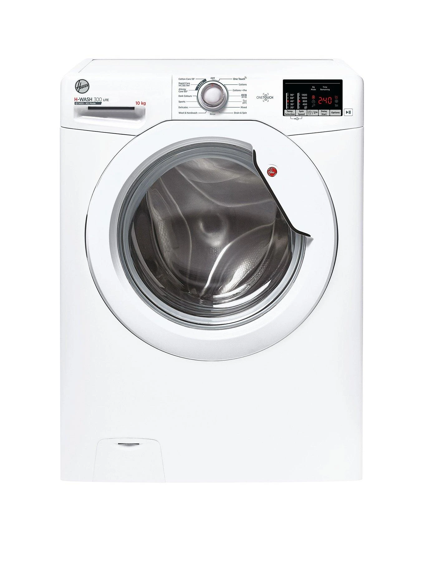 Hoover H-WASH 300 H3W-4102DE 10kg Load, 1400 Spin Washing Machine - White 3 Hoover H-WASH 300 H3W-4102DE 10kg Load, 1400 Spin Washing Machine - White