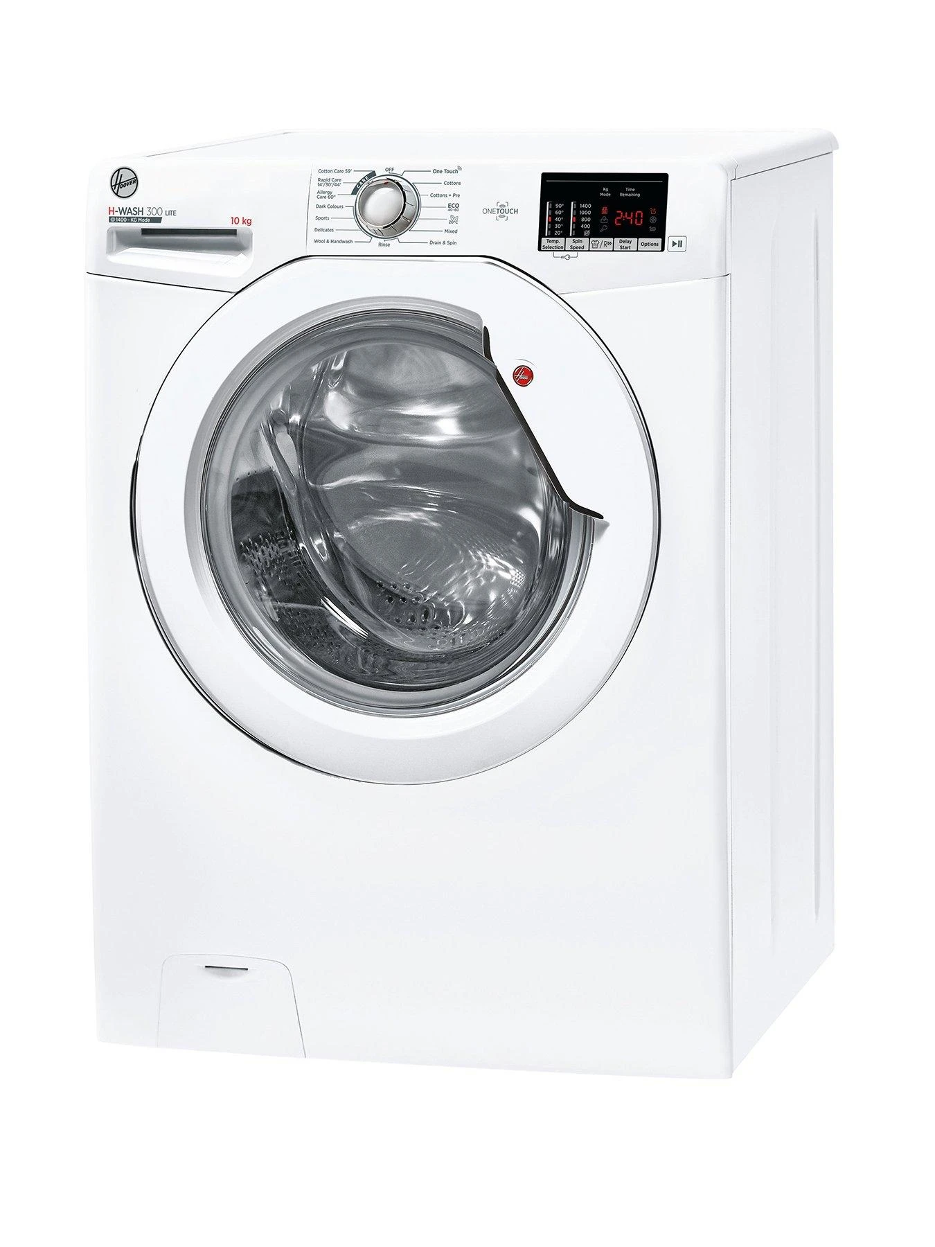 Hoover H-WASH 300 H3W-4102DE 10kg Load, 1400 Spin Washing Machine - White 4 Hoover H-WASH 300 H3W-4102DE 10kg Load, 1400 Spin Washing Machine - White - Image 2