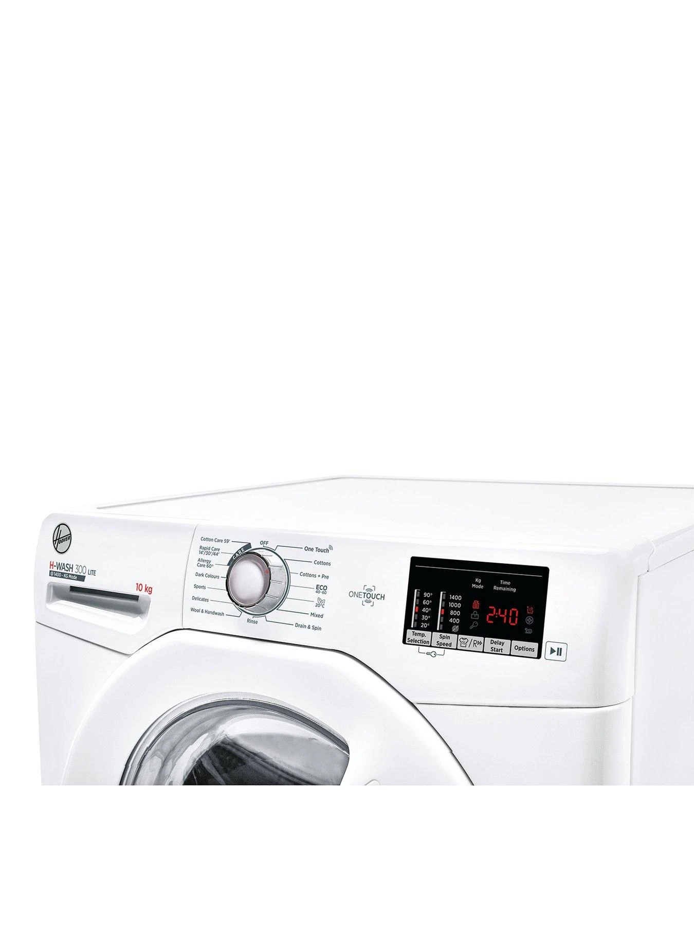Hoover H-WASH 300 H3W-4102DE 10kg Load, 1400 Spin Washing Machine - White 6 Hoover H-WASH 300 H3W-4102DE 10kg Load, 1400 Spin Washing Machine - White - Image 4