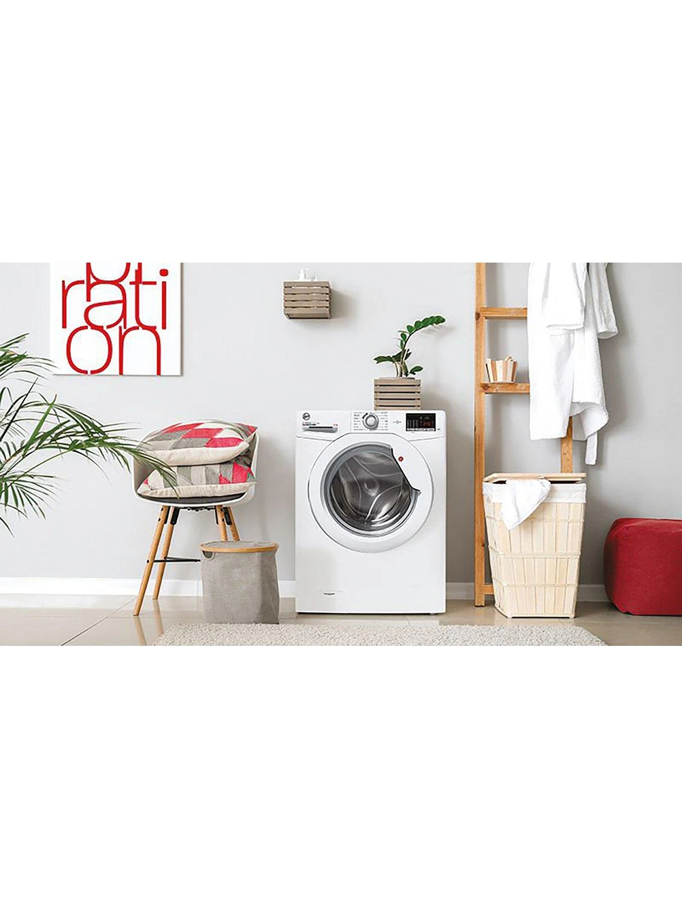 Hoover H-WASH 300 H3W-4102DE 10kg Load, 1400 Spin Washing Machine - White 7 Hoover H-WASH 300 H3W-4102DE 10kg Load, 1400 Spin Washing Machine - White - Image 5