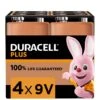 Duracell 9V Plus 4 Pack