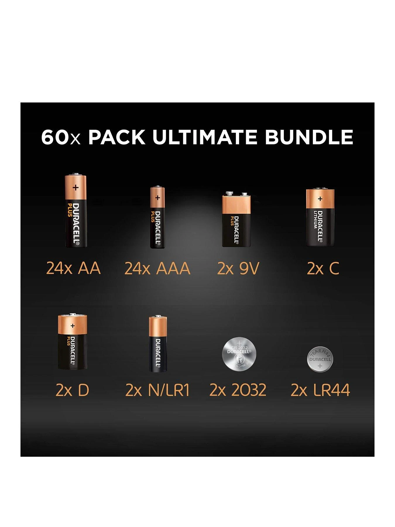 Duracell Mega Family 60 Batteries Pack 4 Duracell Mega Family 60 Batteries Pack - Image 2