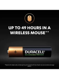Duracell AAA Rechargeable750mAh 4 Pack Batteries -Appliance Pro TUQY7 SQ4 0000000099 N A SLd