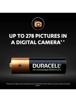 Duracell AA Rechargeable 1300mAh Batteries - 4 Pack -Appliance Pro TUQY9 SQ6 0000000099 N A SLd2