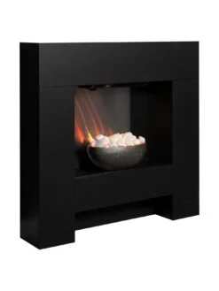 Adam Fires & Fireplaces Adam Cubist Electric Fireplace Suite - Black -Appliance Pro U3D6U SQ3 0000000004 BLACK SLd1