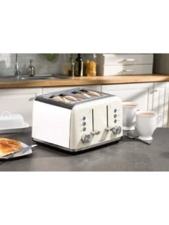 Daewoo Kensington Bundle- Cream (Kettle, 4 Slice Toaster, Microwave) -Appliance Pro U4TTV SQ4 0000000067 CREAM SLd2