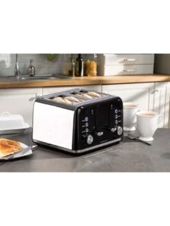Daewoo Kensington Bundle- Black (Kettle, 4 Slice Toaster, Microwave) -Appliance Pro U4TTW SQ4 0000000004 BLACK SLd2