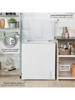 Russell Hobbs RH142CF2002 142 Litre Chest Freezer - White -Appliance Pro U7MP3 SQ3 0000000013 WHITE SLd1